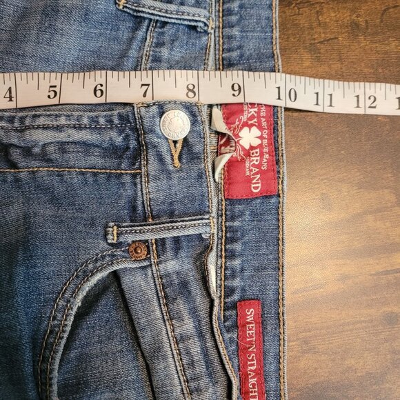 Lucky Brand Jeans Size 4 Sweet N Straight Low Rise Medium Light Wash Stretch - Picture 8 of 11